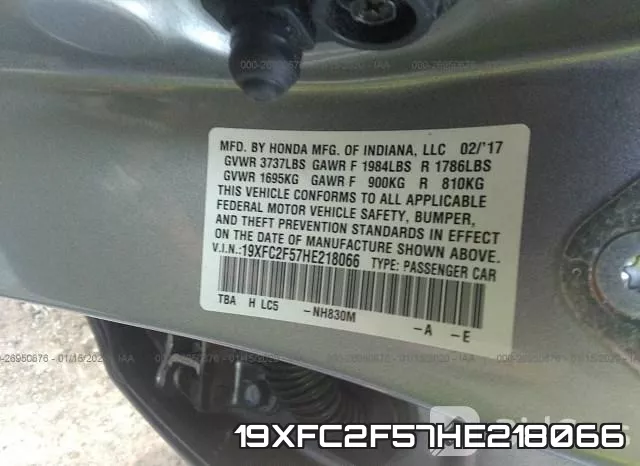 19XFC2F57HE218066 фото 10