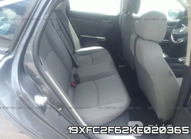19XFC2F62KE020365 фото 9