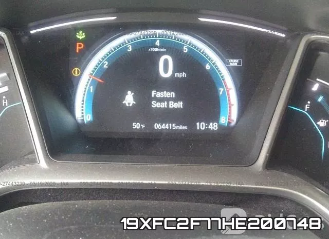 19XFC2F77HE200748 фото 8