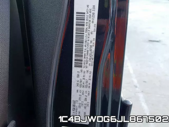 1C4BJWDG6JL867502 фото 2