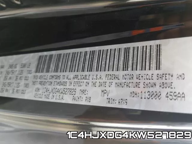 1C4HJXDG4KW527829 фото 2
