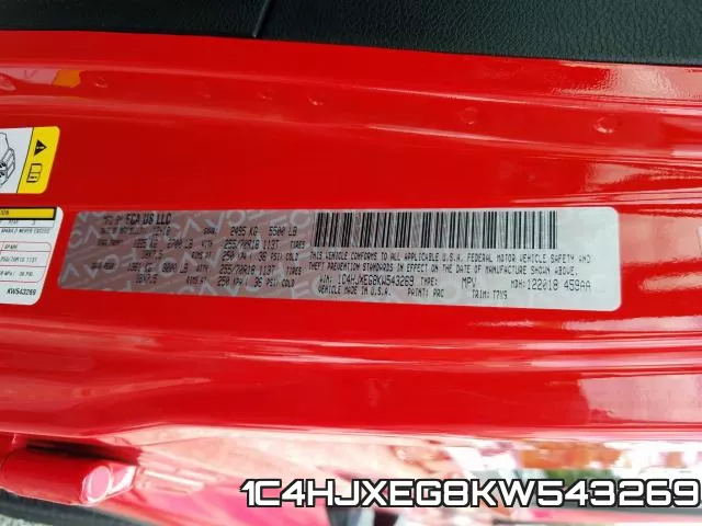 1C4HJXEG8KW543269 фото 2