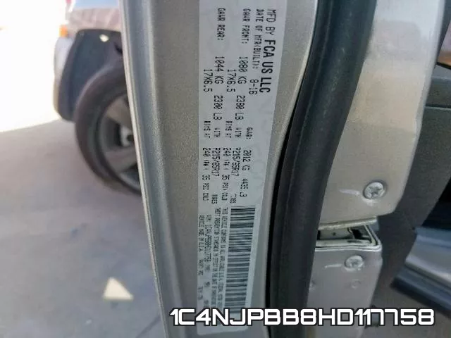 1C4NJPBB8HD117758 фото 2