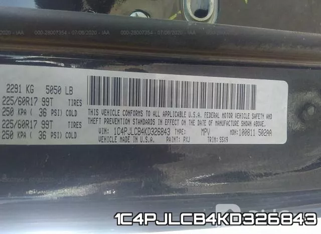 1C4PJLCB4KD326843 фото 10
