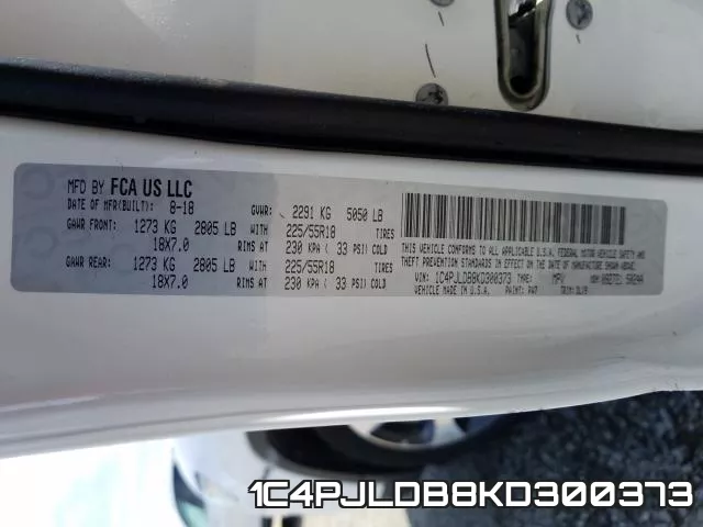 1C4PJLDB8KD300373 фото 2