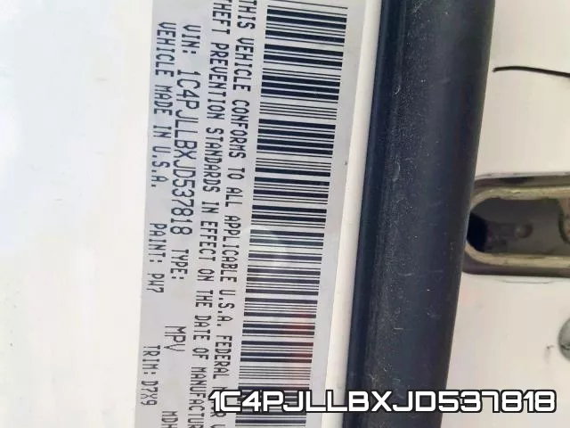 1C4PJLLBXJD537818 фото 2