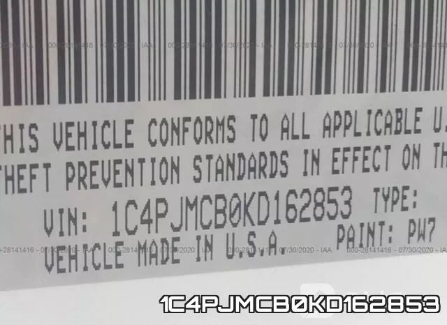 1C4PJMCB0KD162853 фото 10