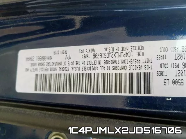 1C4PJMLX2JD516706 фото 2