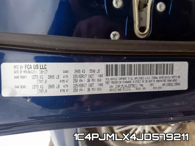 1C4PJMLX4JD579211 фото 2