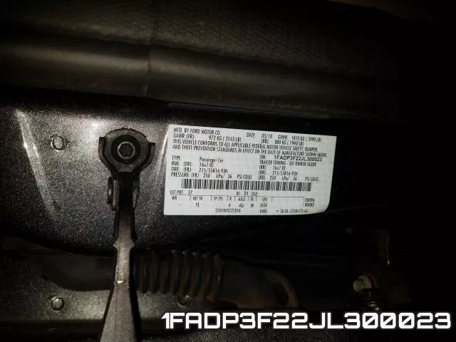 1FADP3F22JL300023 фото 2