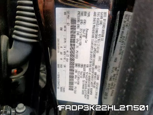 1FADP3K22HL217501 фото 2