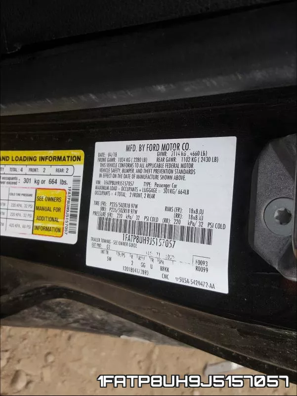 1FATP8UH9J5157057 фото 2