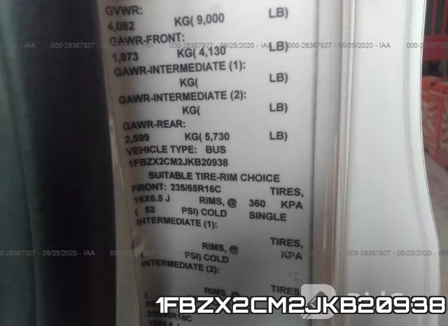 1FBZX2CM2JKB20938 фото 10