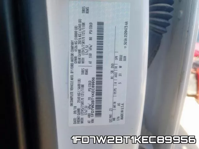 1FD7W2BT1KEC89956 фото 2