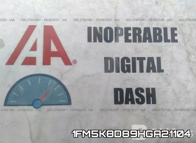 1FM5K8D89HGA21104 фото 8