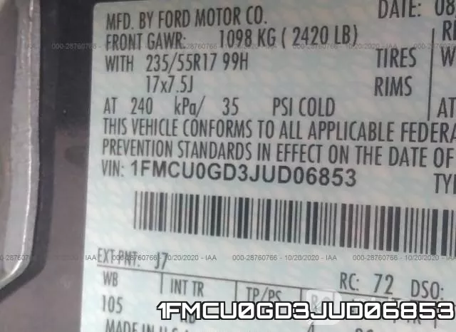 1FMCU0GD3JUD06853 фото 10