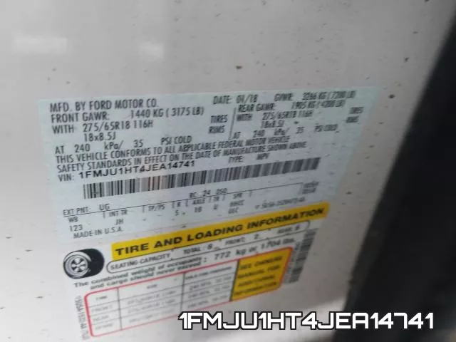 1FMJU1HT4JEA14741 фото 2