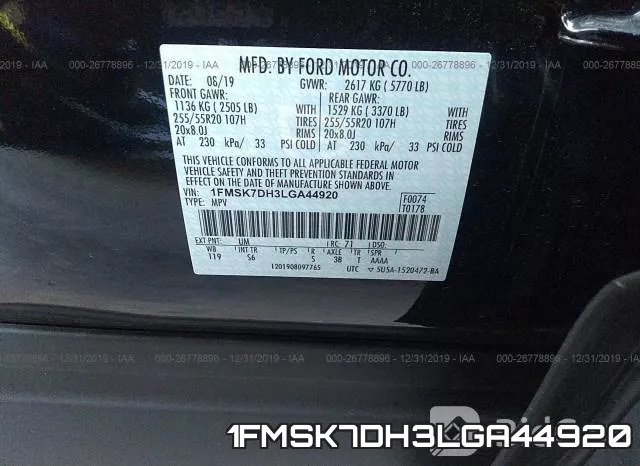 1FMSK7DH3LGA44920 фото 10