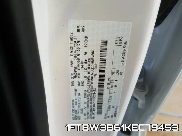 1FT8W3B61KEC79453 фото 2