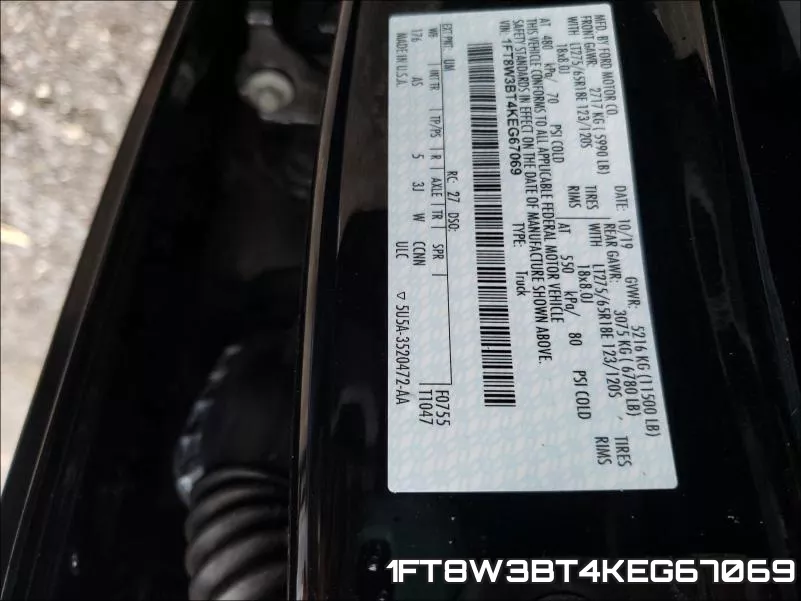 1FT8W3BT4KEG67069 фото 2