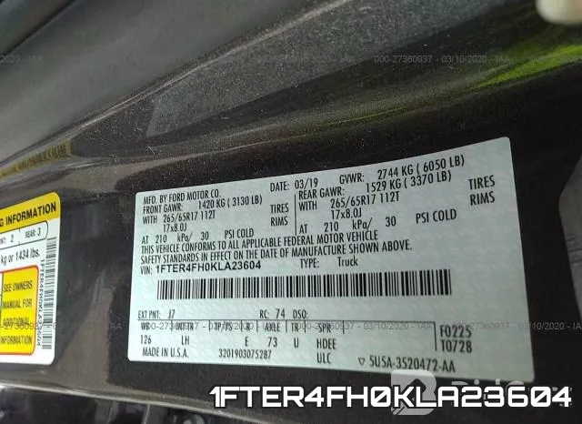 1FTER4FH0KLA23604 фото 10