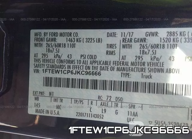1FTEW1CP6JKC96666 фото 10