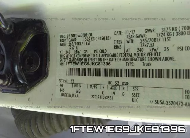 1FTEW1EG9JKC81396 фото 10