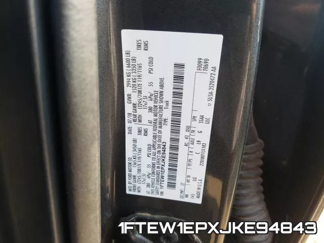 1FTEW1EPXJKE94843 фото 2