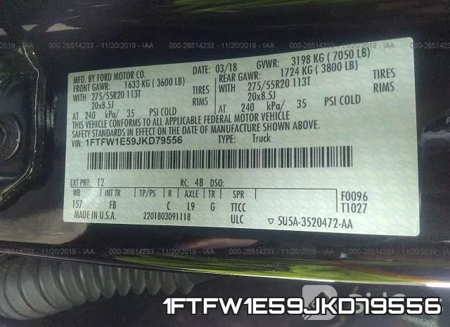 1FTFW1E59JKD79556 фото 10