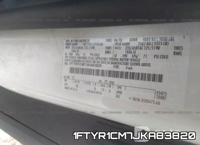 1FTYR1CM7JKA83820 фото 10