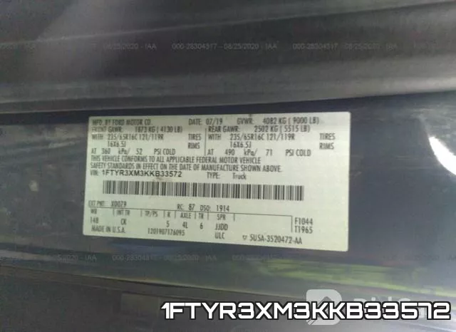 1FTYR3XM3KKB33572 фото 10