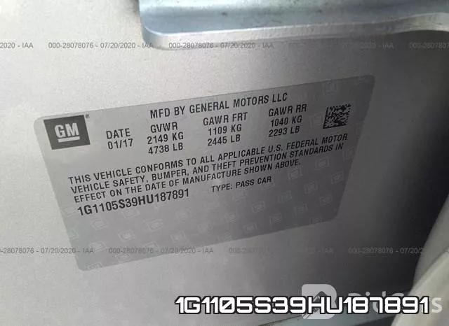 1G1105S39HU187891 фото 10