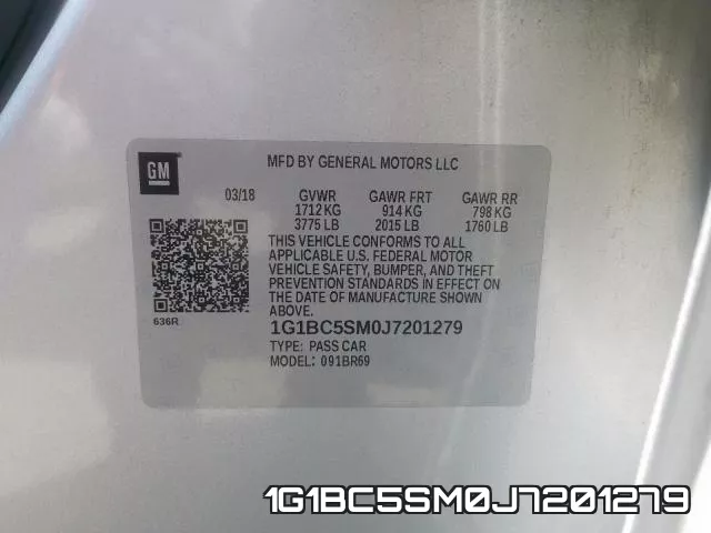 1G1BC5SM0J7201279 фото 2
