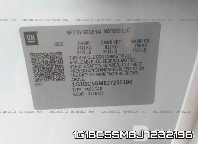 1G1BC5SM8J7232196 фото 10