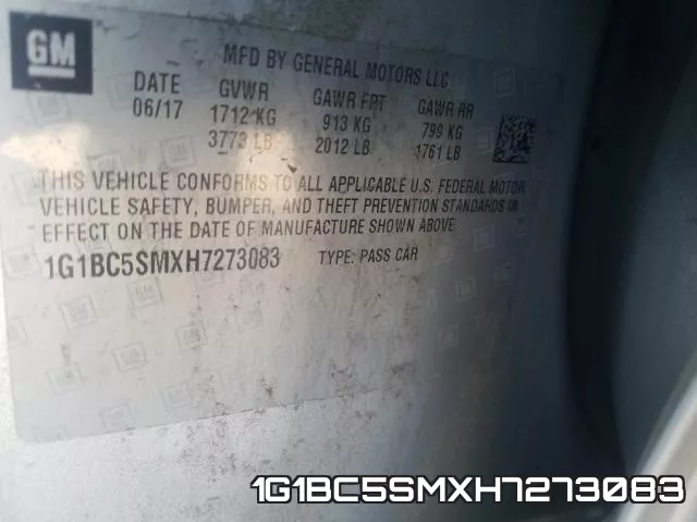 1G1BC5SMXH7273083 фото 2