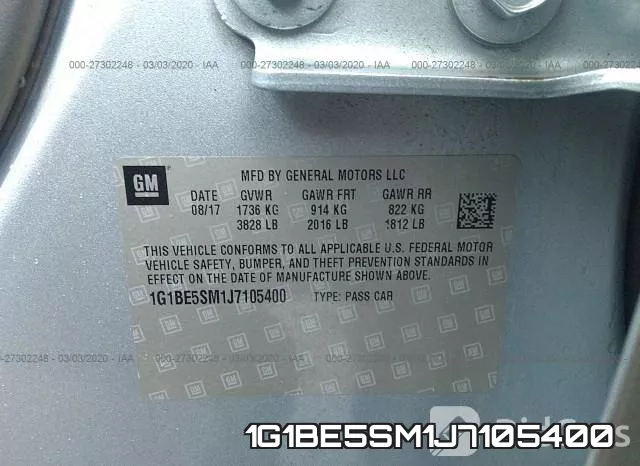 1G1BE5SM1J7105400 фото 10