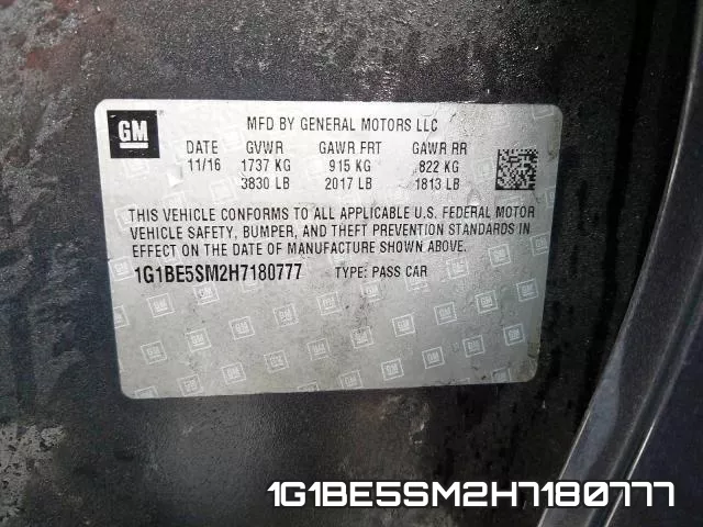 1G1BE5SM2H7180777 фото 2