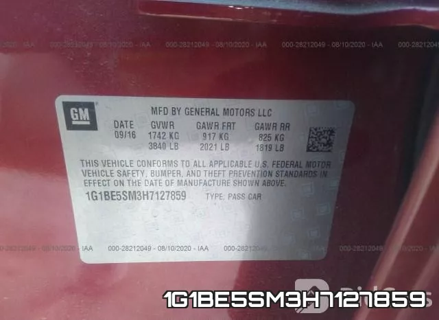 1G1BE5SM3H7127859 фото 10