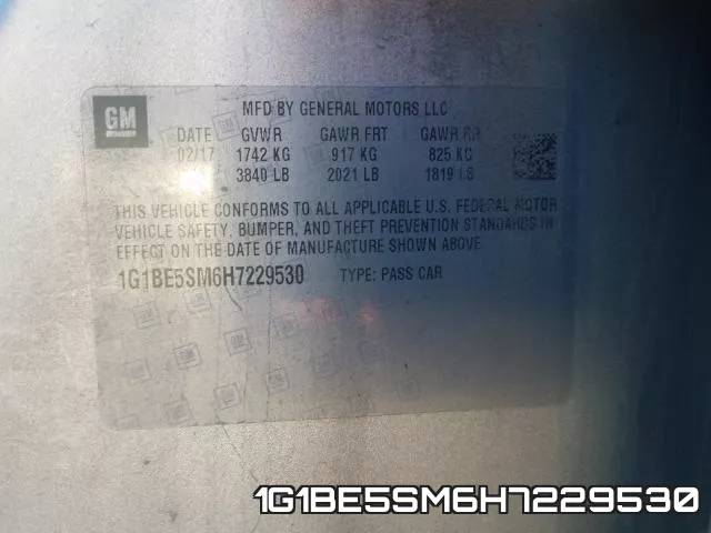 1G1BE5SM6H7229530 фото 2