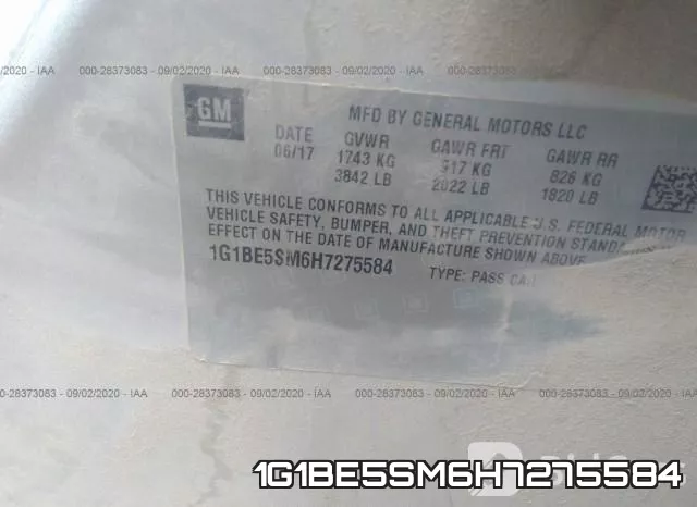 1G1BE5SM6H7275584 фото 10