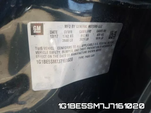 1G1BE5SM7J7161020 фото 2