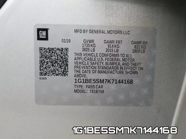 1G1BE5SM7K7144168 фото 2