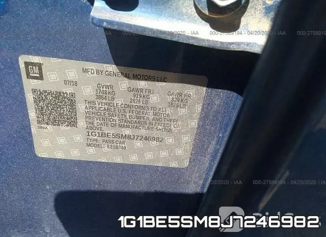 1G1BE5SM8J7246982 фото 10