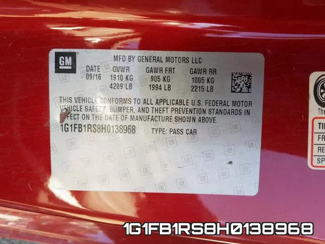 1G1FB1RS8H0138968 фото 2