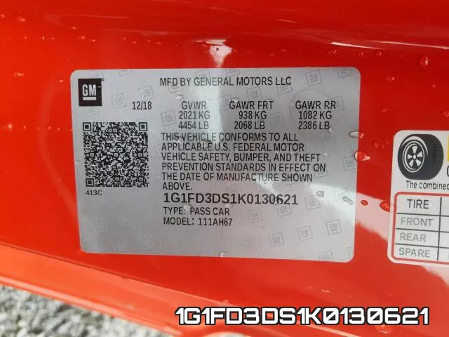 1G1FD3DS1K0130621 фото 2