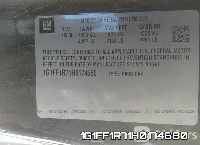 1G1FF1R71H0174680 фото 10