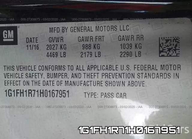 1G1FH1R71H0167951 фото 10