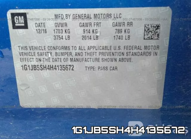 1G1JB5SH4H4135672 фото 10