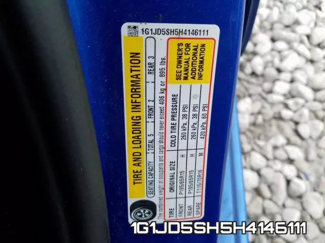 1G1JD5SH5H4146111 фото 2