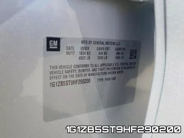 1G1ZB5ST9HF290200 фото 2